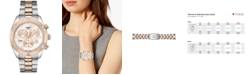 Tissot Women's Swiss Chronograph T-Classic PR 100 Two-Tone PVD Stainless Steel Bracelet Watch 38mm